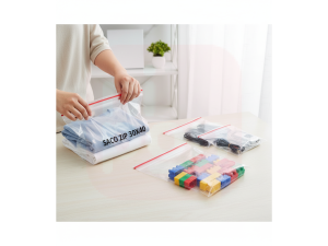 Saco Zip 30x40 cm – Fechamento Reutilizável e Resistente