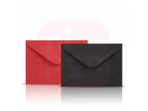 Envelope Colorido 114x162 mm – Preto ou Vermelho | Avulso